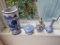 GROUP OF BLUE AND WHITE PORCELAIN