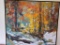 ROBERT ELSOCHT FALL LANDSCAPE OIL ON CANVAS PAINTING