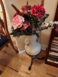 TWO HANDLED VASE ON STAND