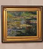 WATER LILLIES ON POND CANVAS PAINTING