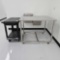ROLLING HAND CART AND STAINLESS STEEL TABLE