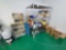 ROLLING METRO RACK AND CABINET WITH CONTENTS