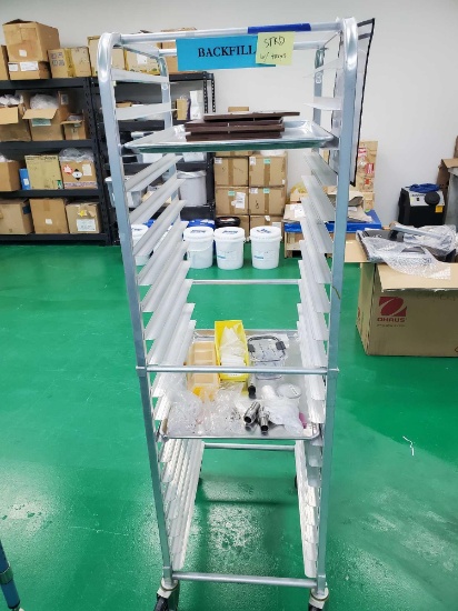 ALUMINUM ROLLING BAKERS RACK