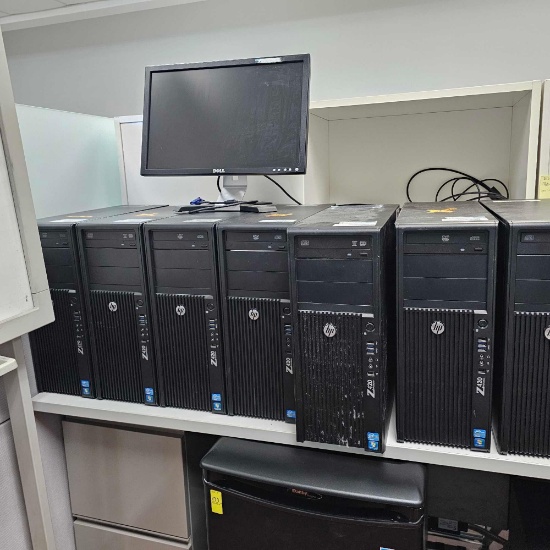 GROUP LOT OF COMPUTERS AND MONITORS