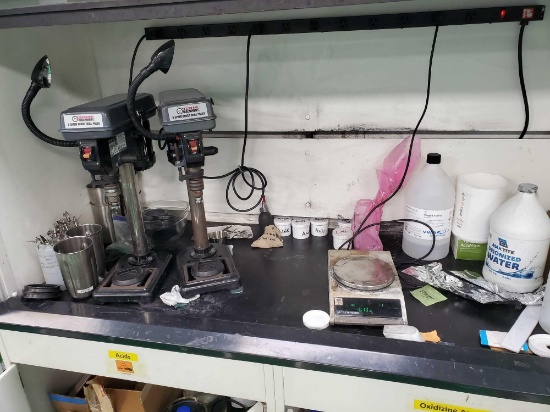 CONTENTS OF FUME HOOD AND CABINET