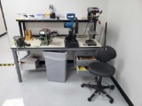 WORKBENCH WITH CHOPSAW, DRILL PRESS AND SANDER