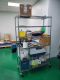 ROLLING METRO RACK WITH VACUUM PUMPS