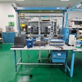 TEST BENCH WITH EQUIPMENT