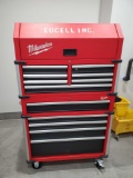 MILWAUKEE ROLLING TOOL CART WITH CONTENTS