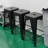 3 SMALL WORKSTATION STOOLS