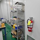 PIZZA RACK WITH CONTENTS
