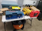 POWER TOOLS AND FOLDING TABLE