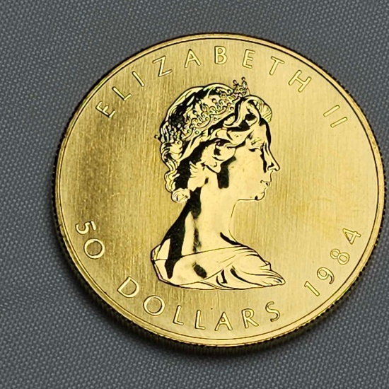 1984 50 DOLLAR CANADIAN GOLD COIN