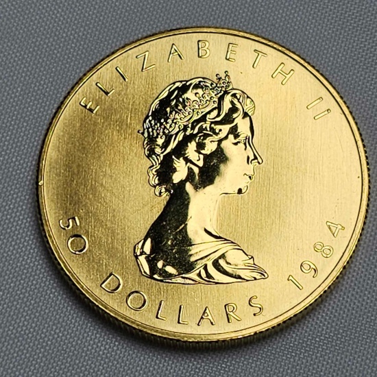 1984 50 DOLLAR CANADIAN GOLD COIN