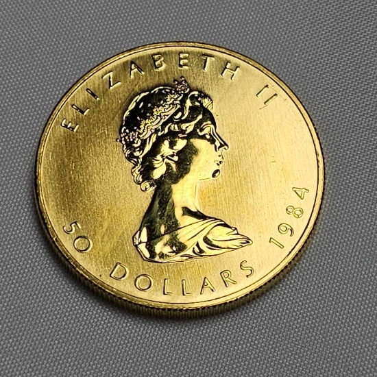 1984 50 DOLLAR CANADIAN GOLD COIN