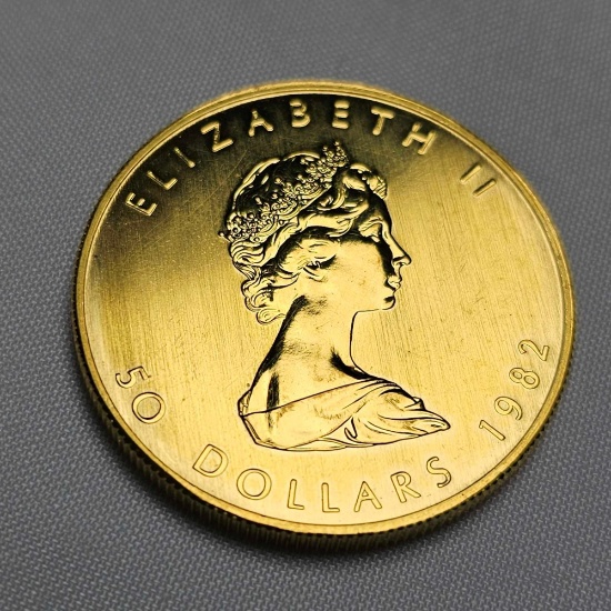 1982 50 DOLLAR CANADIAN GOLD MAPLE COIN