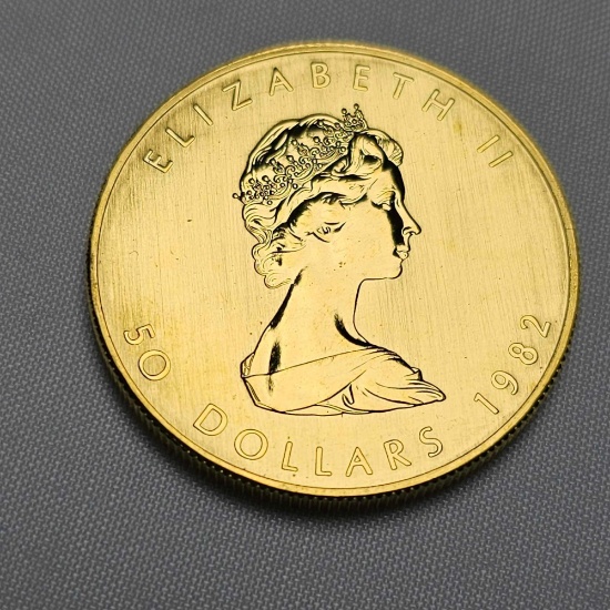 1982 50 DOLLAR CANADIAN GOLD MAPLE COIN