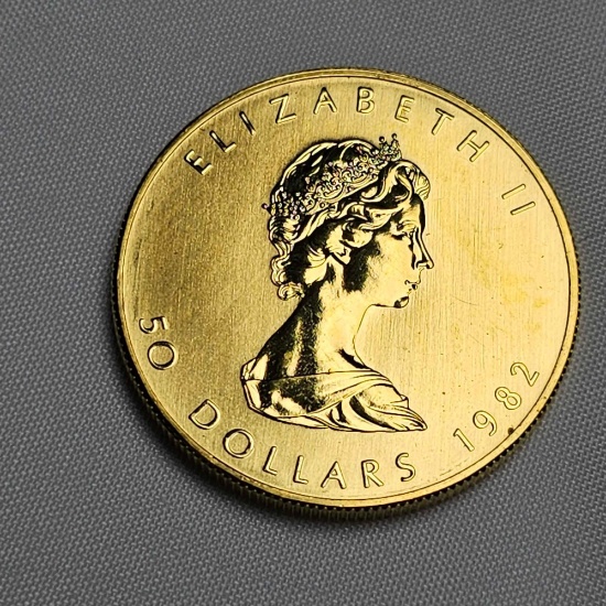 1982 50 DOLLAR CANADIAN GOLD MAPLE LEAF COIN