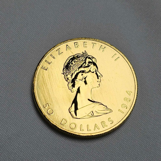 1984 50 DOLLAR CANADIAN GOLD COIN