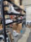 BLACK METAL STORAGE RACKS