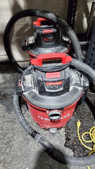 2 CRAFTSMAN 9 GALLON SHOP VACS