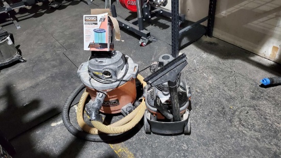 2 RIDGID SHOP VACS