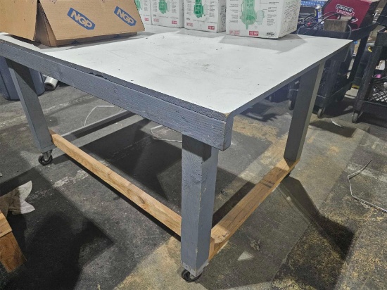 WOODEN WORK TABLE