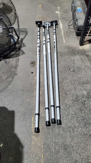 4 E-Z UP 12FT DUST CONTAINMENT POLES