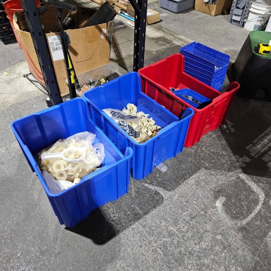 3 BINS OF COUPLING GASKETS