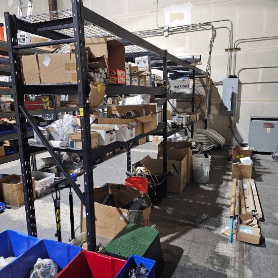 3 METAL FRAMED STORAGE RACKS
