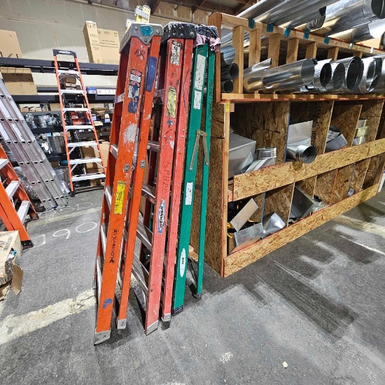 3 WERNER 6 FOOT LADDERS