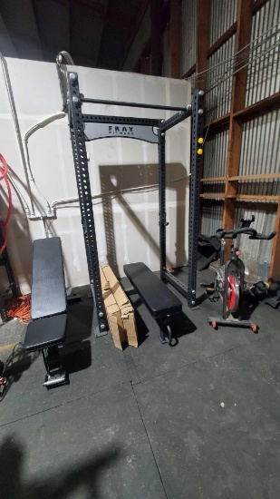 FRAY FITNESS POWER RACK AND IVANKO WEIGHTS