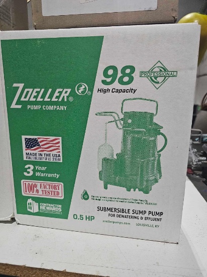ZOELLER SUBMERSIBLE SUMP PUMP