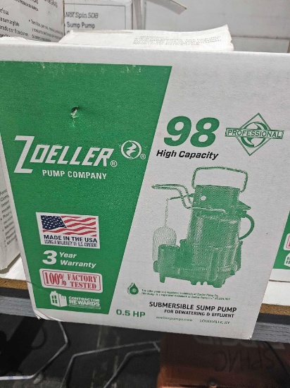 ZOELLER SUBMERSIBLE SUMP PUMP