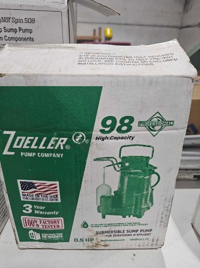 ZOELLER SUBMERSIBLE SUMP PUMP