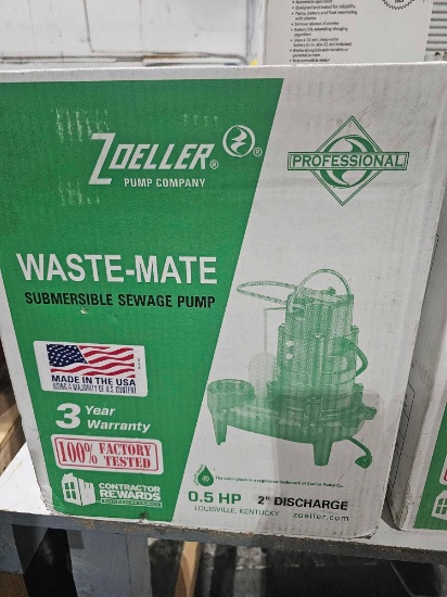 ZOELLER SUBMERSIBLE SEWAGE PUMP