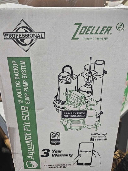 ZOELLER BACKUP SUMP PUMP SYSTEM
