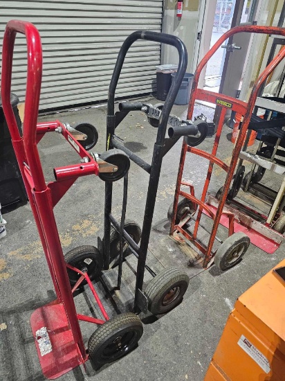 THREE HAND TRUCKS