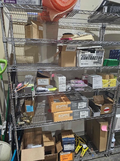 METRO RACK WITH CONTENTS