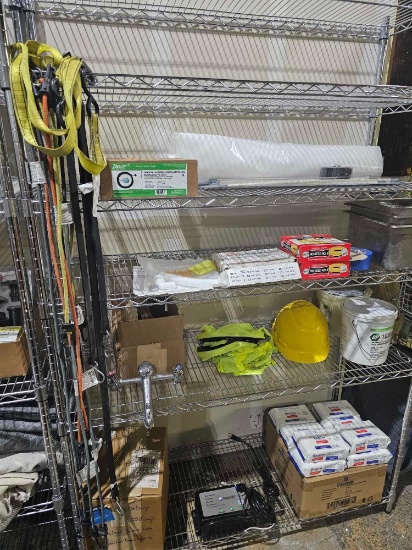 METRO RACK WITH CONTENTS