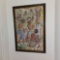 FRAMED WATERCOLOR ON CANVAS