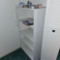 SMALL WHITE BOOK SHELF WITH CONTENTS