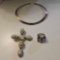 GROUP LOT OF SILVER JEWLERY