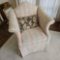2 MATCHING VINTAGE CAMELBACK CHAIRS