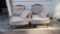 FRENCH STYLE WING BACKED CHAIRS