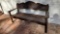 CARVED WOOD BENCH