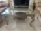 CARACOLE REGENCY GLASS TOP COFFEE TABLE
