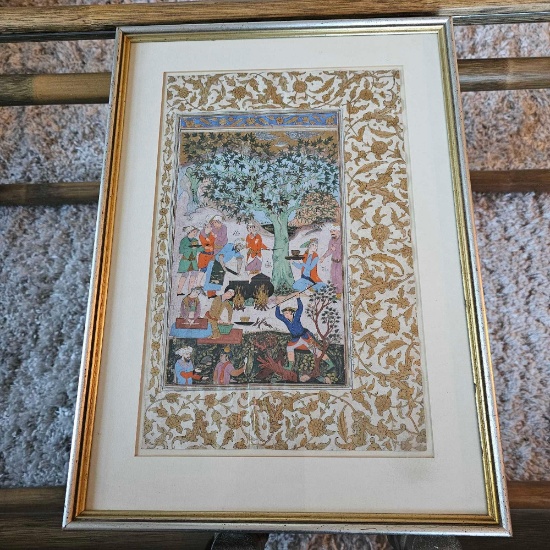 PREPARATION FOR A FEAST FRAMED ART