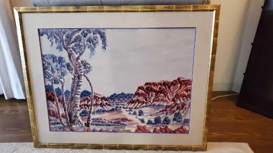 OTTO PAREROULTJA FRAMED WATER COLOR