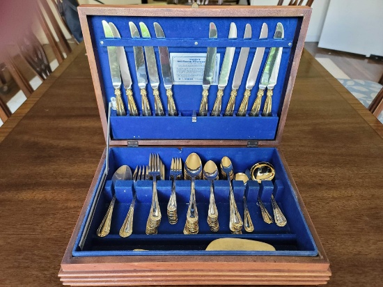 NAKEN'S ANTI-TARNISH FLATWARE SET IN AIR TIGHT BOX